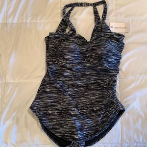 Meet.Curve One piece black swim dress. XL